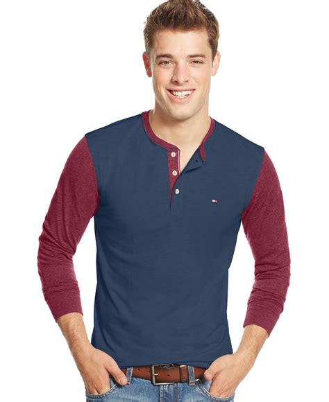 mens tommy hilfiger long sleeve shirt|tommy hilfiger shirts men price.